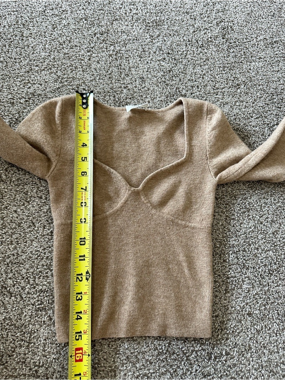 Wilfred Greer Sweater Size XS Heather Tannin Aritzia - Picture 10 of 10